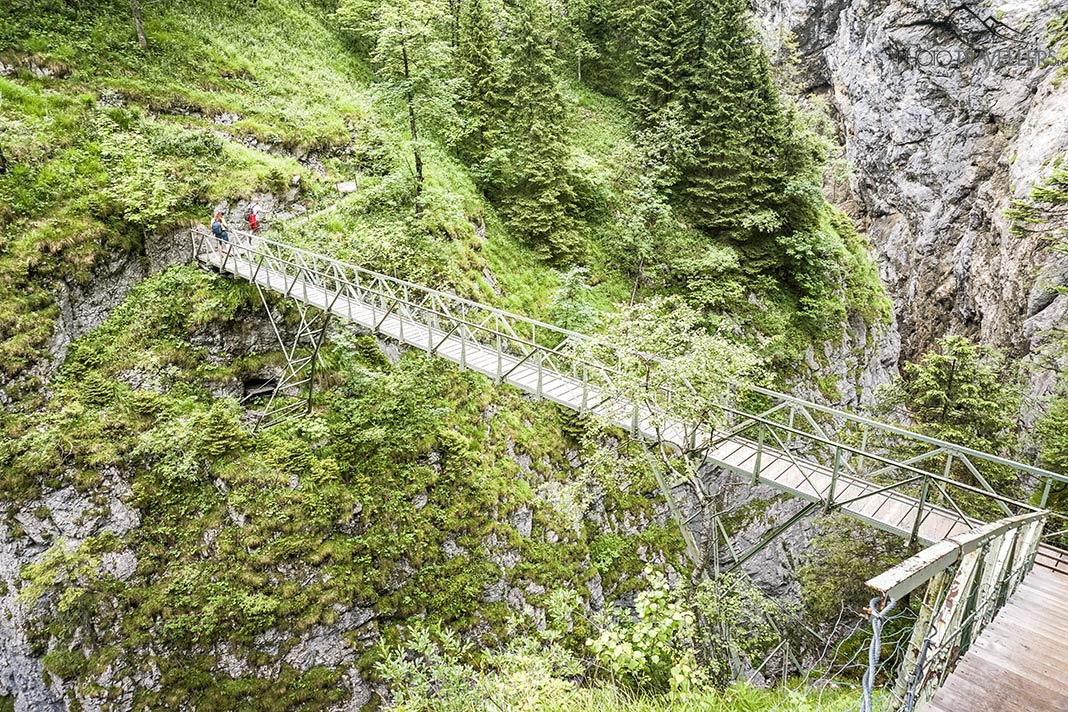 Die Brücke über die Höllentalklamm