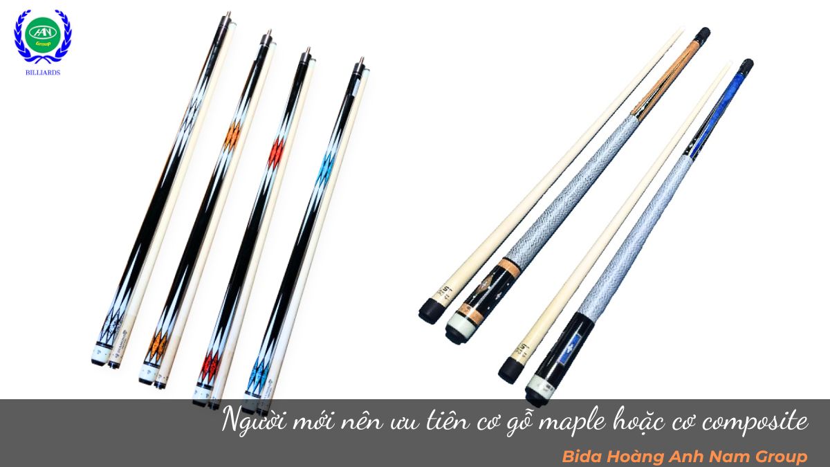 Người mới chơi bida nên chọn cơ như thế nào?