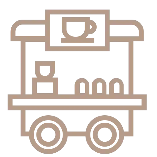 Zelda Coffee Bar Mobile Coffee Cart Branding