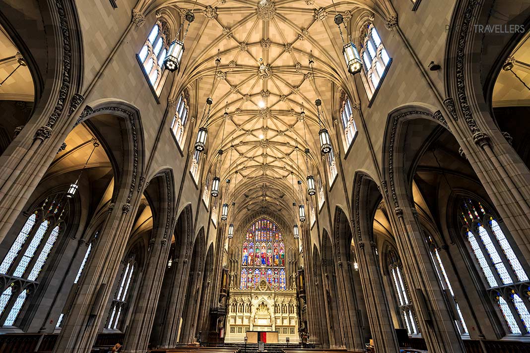 Das Hauptschiff der Trinity Church in New York
