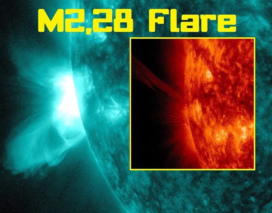Langanhaltende Sonneneruption / Magnetsturm aktiv 1 Langanhaltende Sonneneruption / Magnetsturm aktiv 1