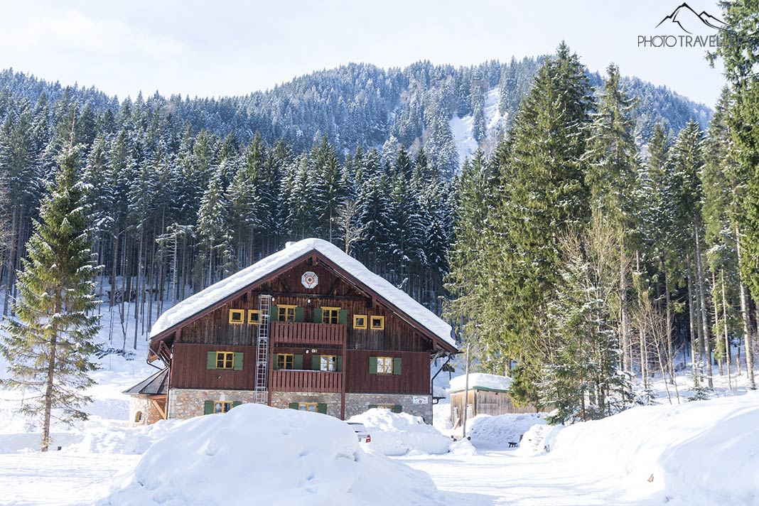 Das Blecksteinhaus im Winter