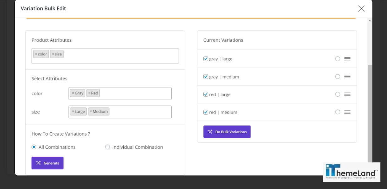 select custom attributes
