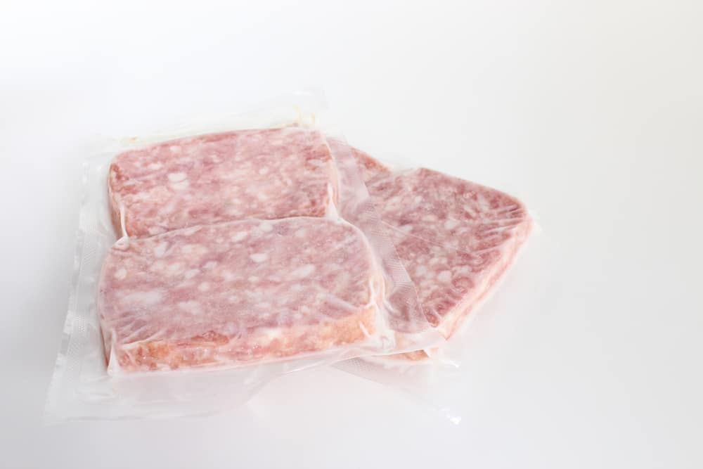 Meatloaf in plastic bag