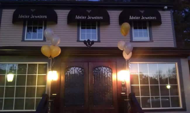 new-adeler-store image of the new adeler jewelers storefront