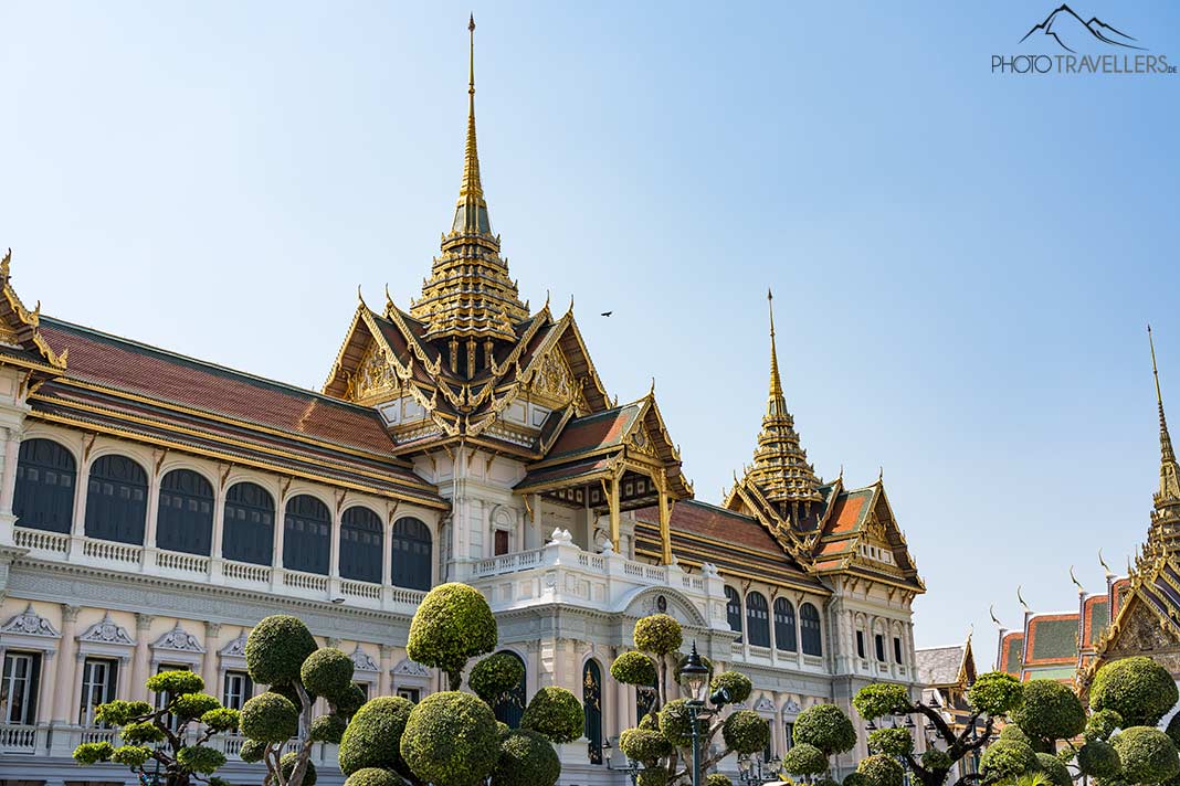 Die Chakri Maha Prasad Thronhalle im Großen Palast von Bangkok