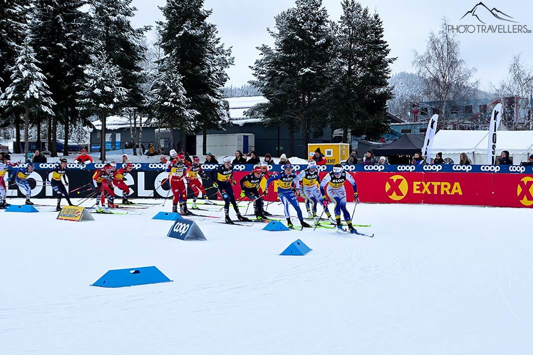 Der World Cup im Nordic Skiing in Lillehammer