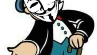 An Anonymous figure in a Guy Fawkes mask and top hat, extending a hand in a gesture of dismissal. The image includes the text "Dear FCC, Go fuck yourselves. Sincerely - The Internet," expressing a message of protest related to Net Neutrality.