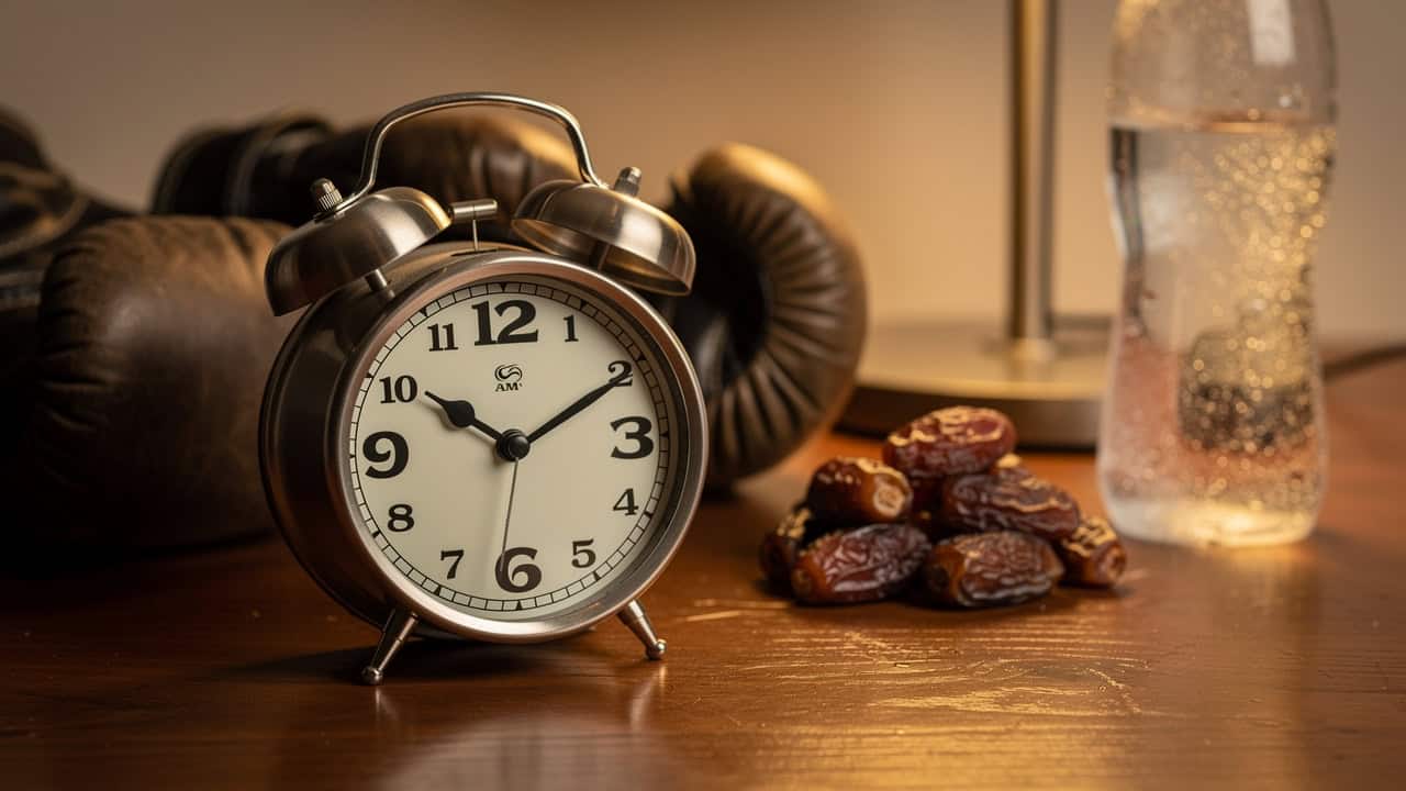 Optimal training schedule timing during Ramadan fasting