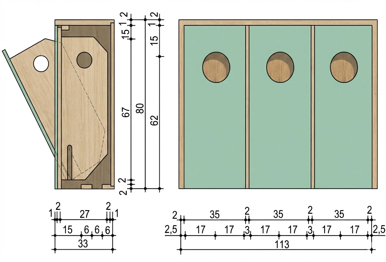 Abmessungen Wäschebehälter