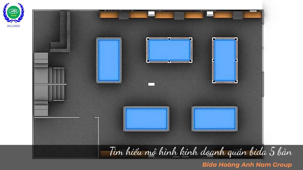 Tìm hiểu mô hình kinh doanh quán bida 5 bàn