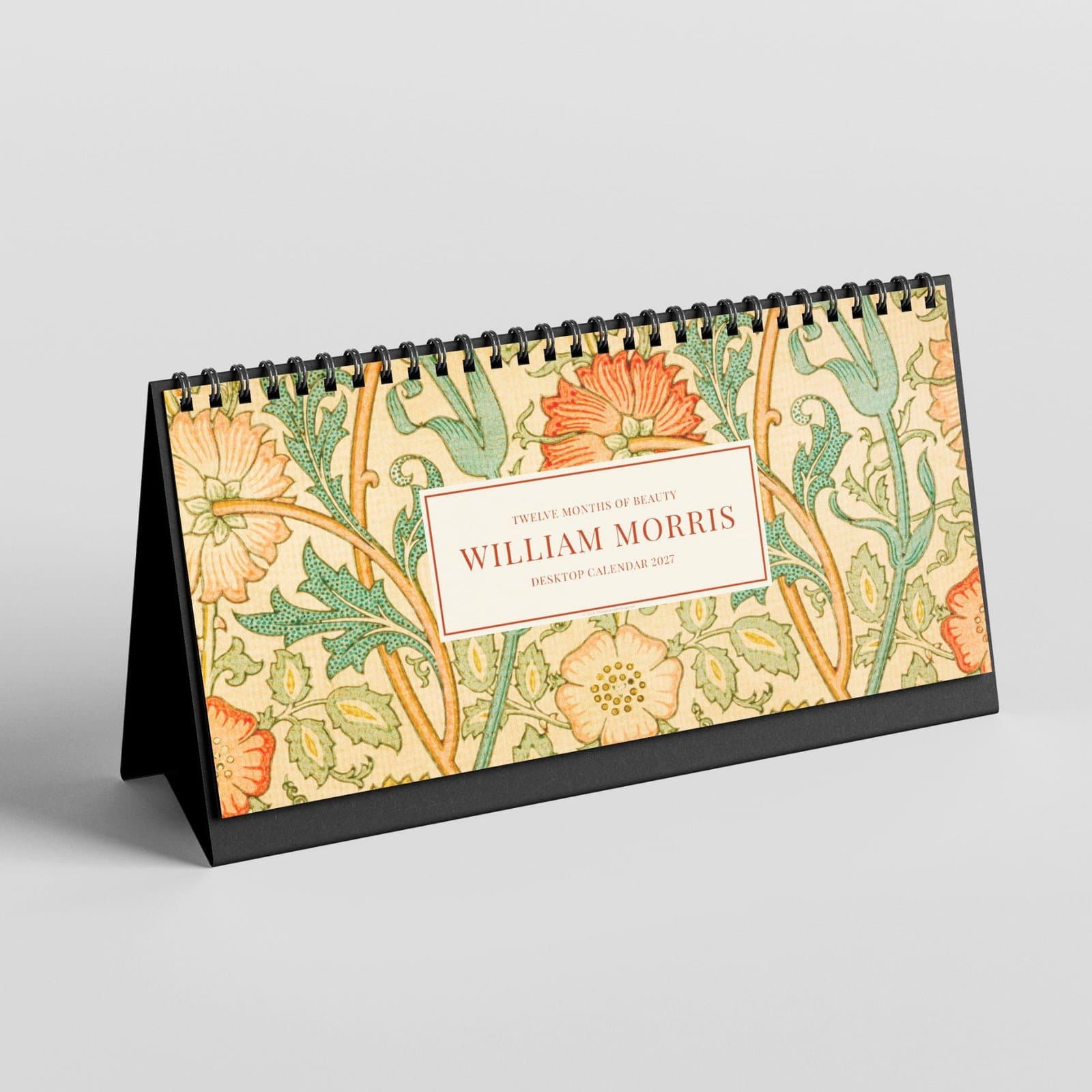 William Morris Desk Calendar (13) William Morris - Pink & Rose, Desk Calendar, Victorian Design, Semi-Glossy Paper