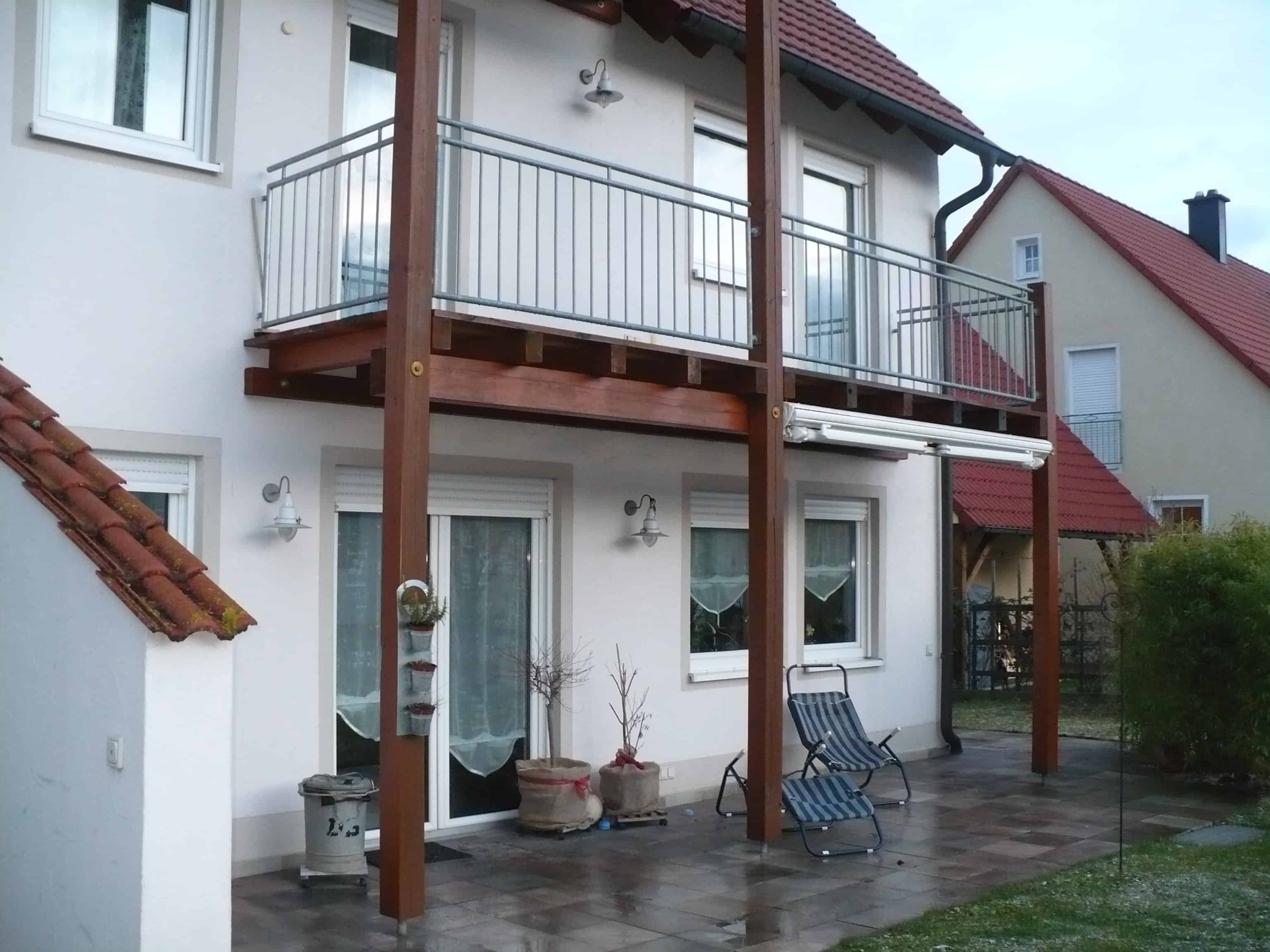 Balkongeländer gemischt