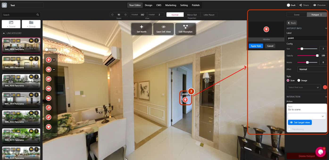 Link Scenes with Navigation Hotspot 3 rUANgWFQHW