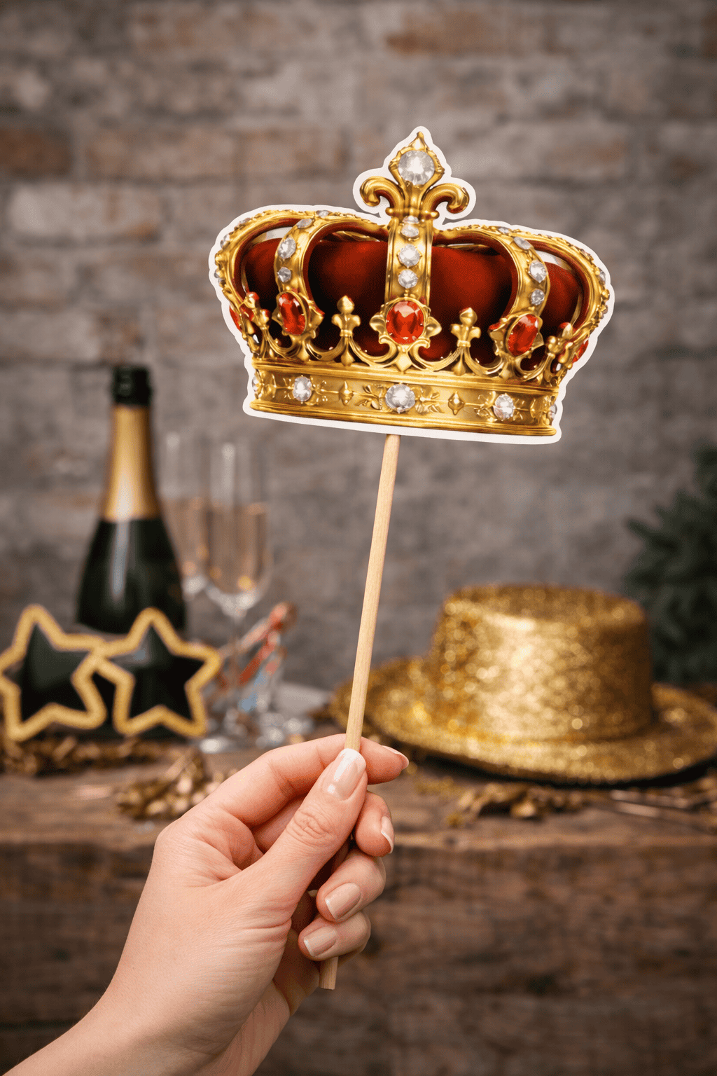 Auch als Fotoboxaccessoire cool - die Papierkronen