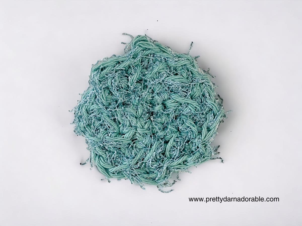crochet scrubby yarn