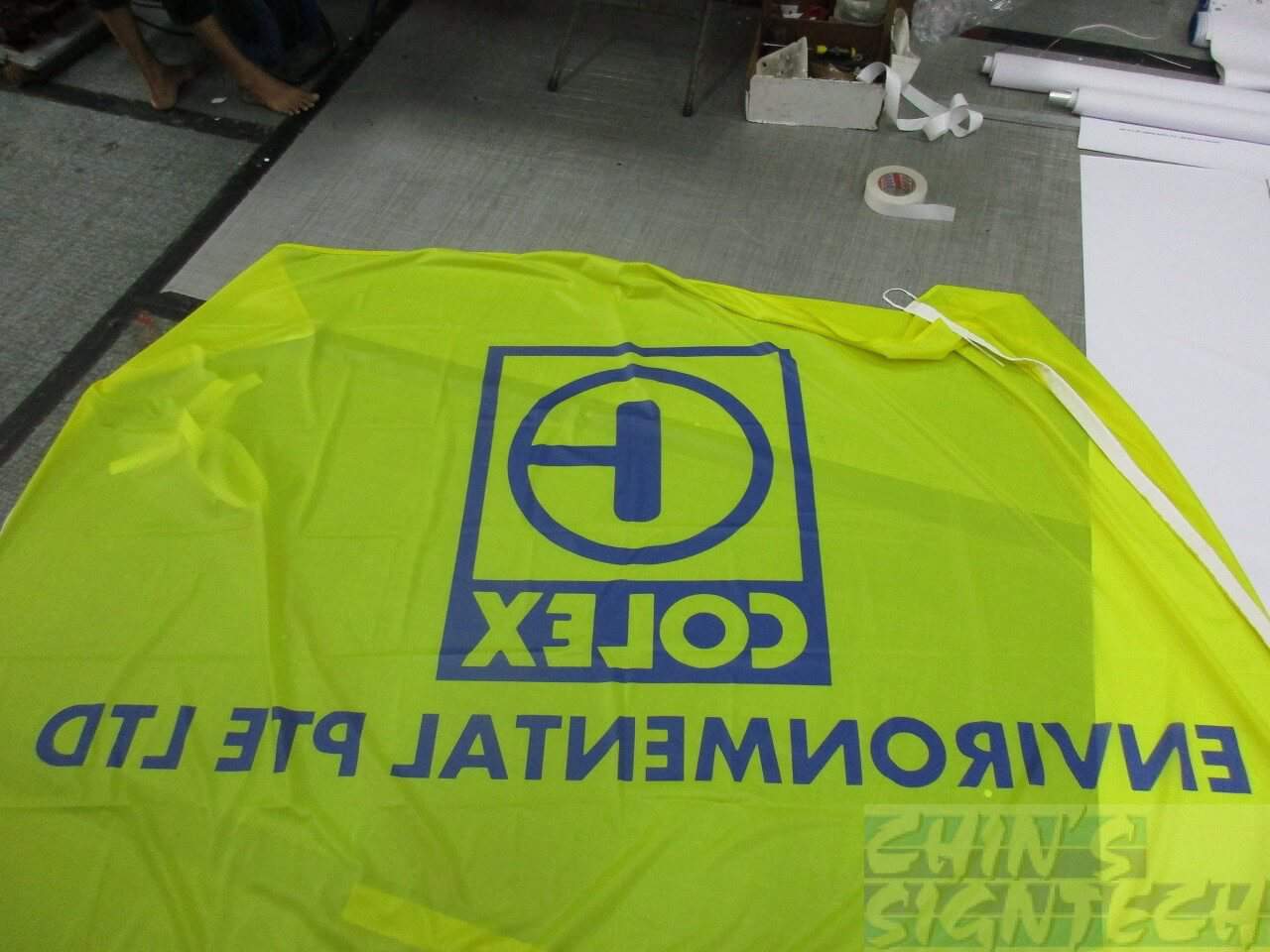 110gsm Company Flags Printing - reverse view 110gsm Company Flags Printing - reverse view