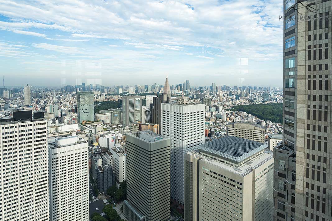 Der Ausblick vom Tokyo Metropolitan Government Building über Tokio