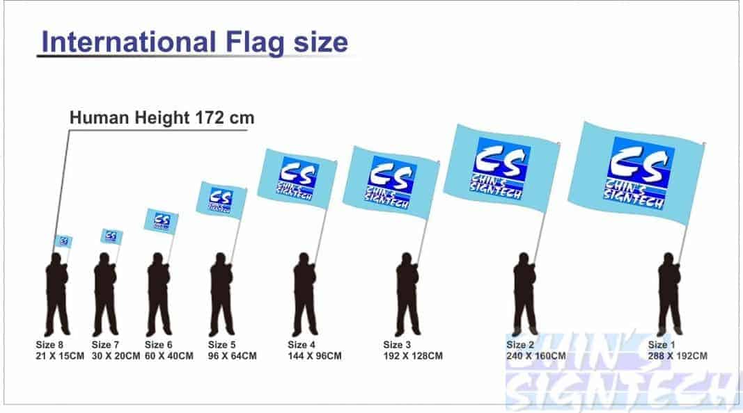 International Flag Size International Flag Size