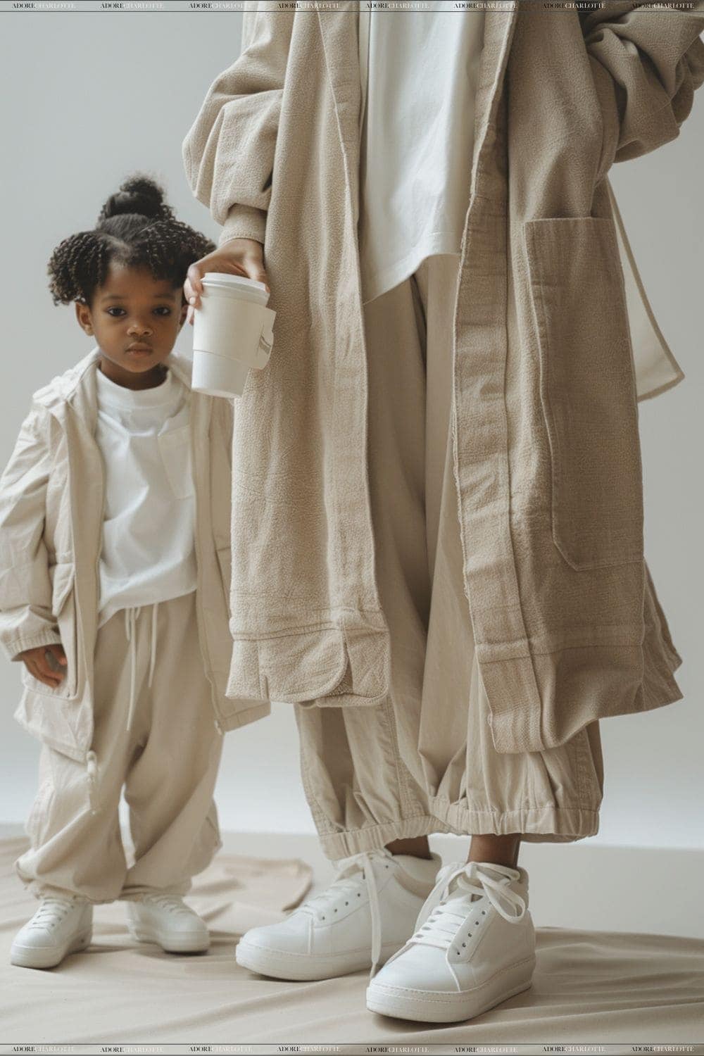 Mother and child wearing Comfortable Footwear.