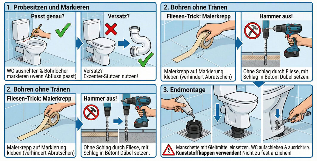 WC austauschen – Schritt für Schritt zur neuen Toilette