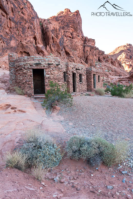 Die Cabins im Valley of Fire, alte Steinhäuser