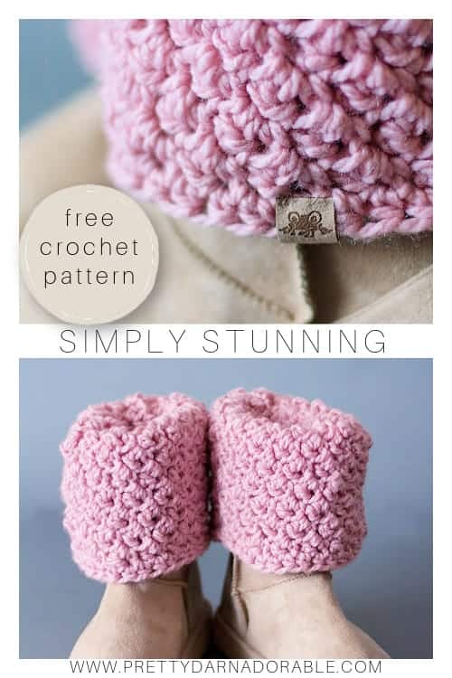 free crochet boot cuff pattern feminine
