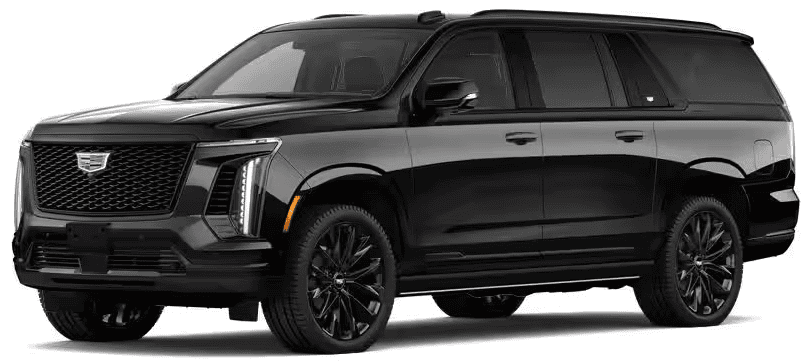 Phoenix Luxury Escalade Chauffeur Service Black Cadillac Escalade ESV providing luxury chauffeur and transportation services in Phoenix Arizona