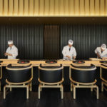 A group of people in a room