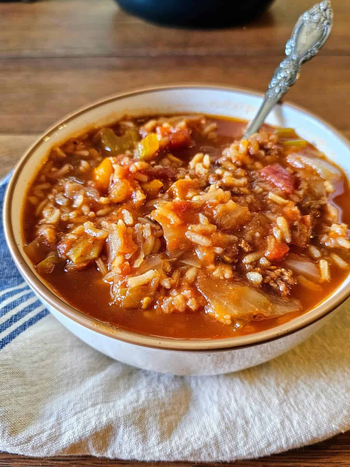 Easy Stuffed Cabbage Soup