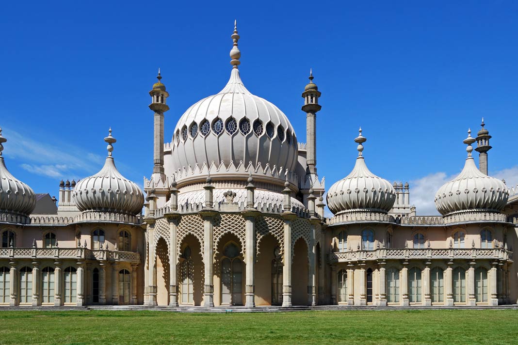 Blick auf den Royal Pavilion von Brighton in England