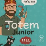 Jouet éducatif Totem Junior pour enfants de 5 ans et plus, idéal pour 2 à 8 joueurs, favorise le développement ludique et la socialisation dans un contexte scolaire ou familial.