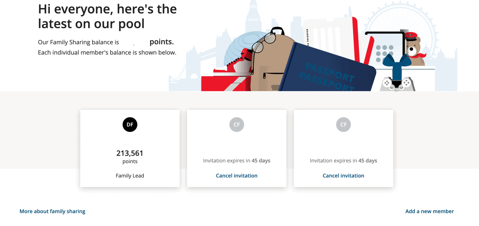 Aeroplan Family Sharing: How it Works, Join and Use It, and How to Cancel 5 Example of a created Aeroplan pool