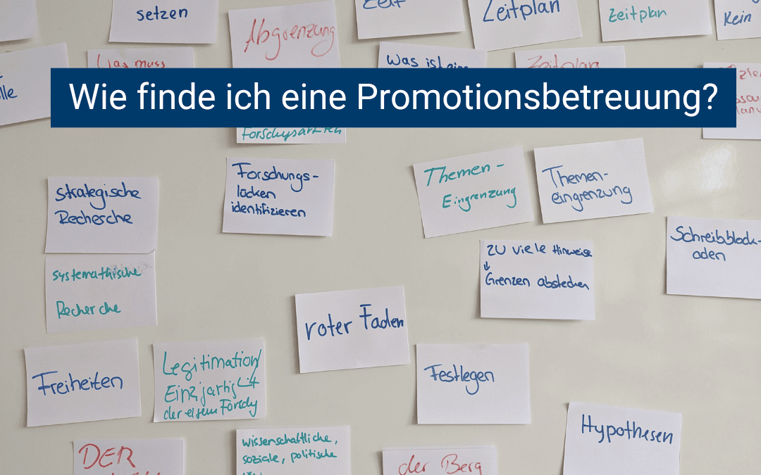 Promotion: Betreuung finden