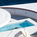 A large pool of water