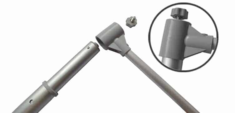 5m Flag Pole With Water Tank - top bar 5m Flag Pole With Water Tank - top bar