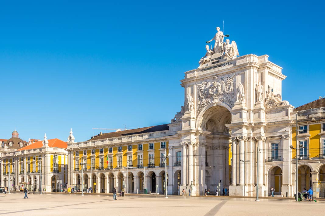 Der Triumphbogen Arco da Rua Augusta