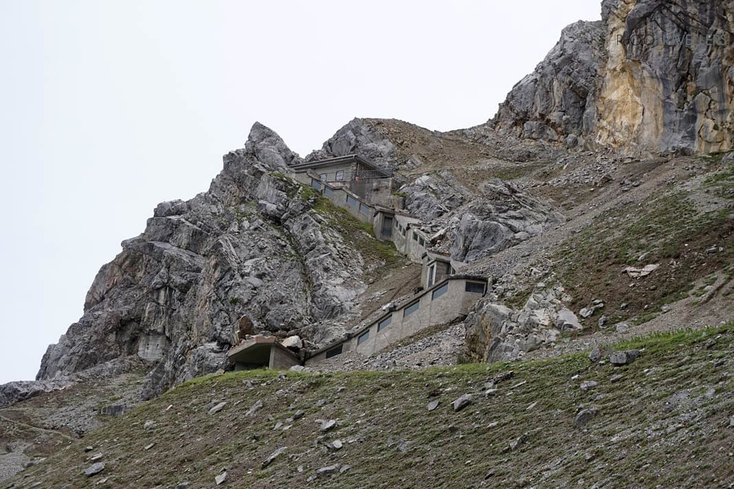 Die Ruine der Mittelstation der alten Tiroler Zugspitzbahn