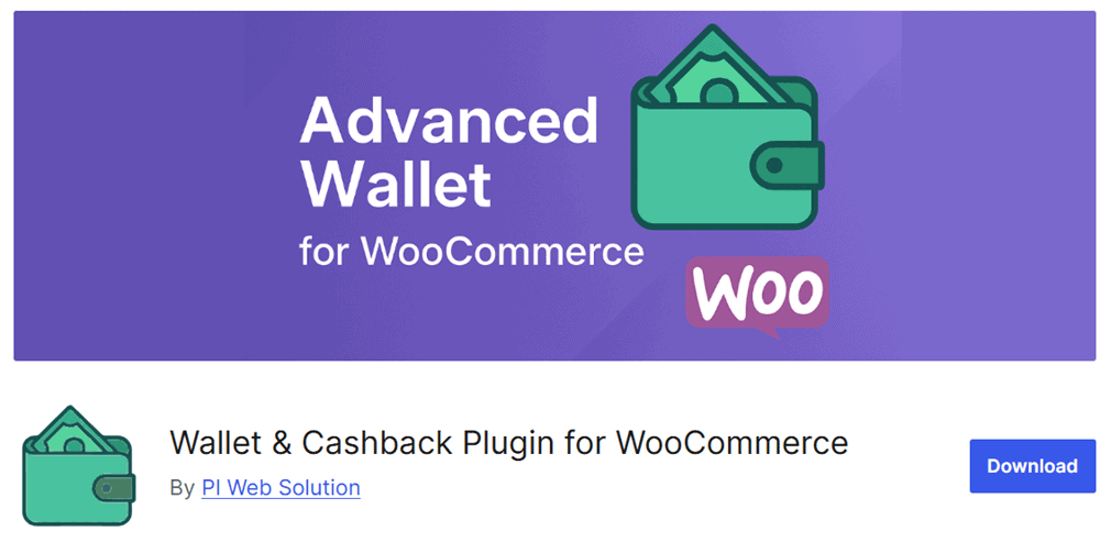 Advanced wallet for woocommerce plugin