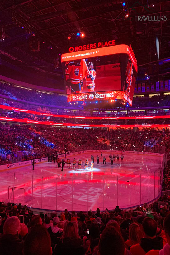 Spiel der Edmonton Oilers im Rogers Place
