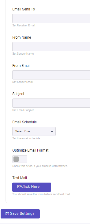 WooCommerce sales report email form