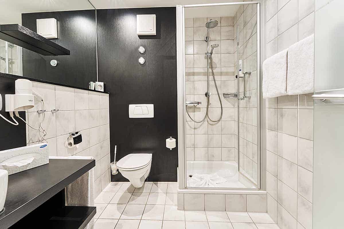 Das Hotelbad unserer Kuschelnest Zimmer