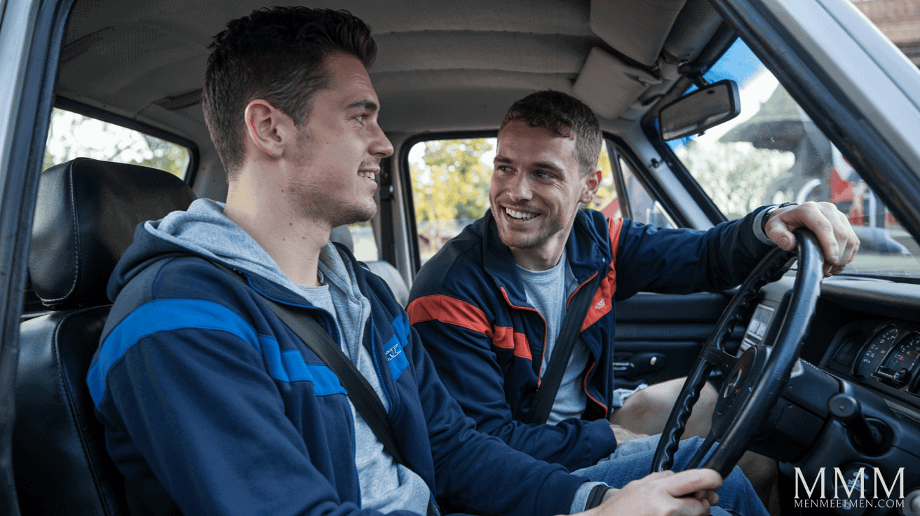 Wanking Your Mate Off in his car