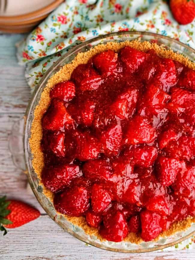 Glazed Fresh Strawberry Pie