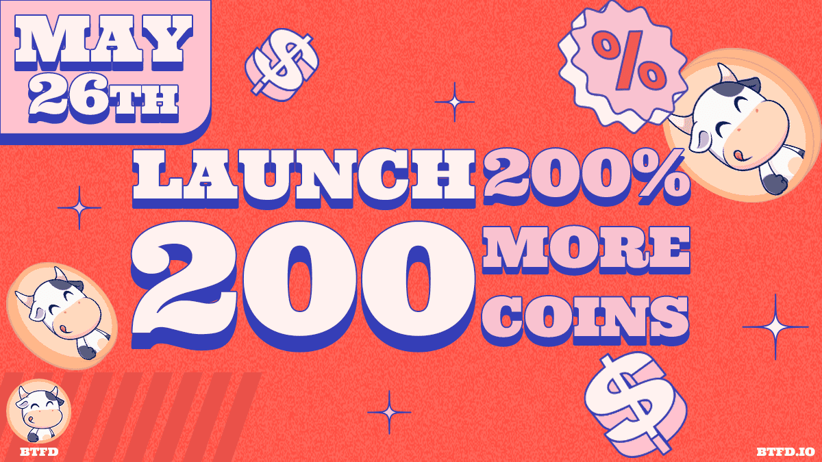 Best Meme Coin to Buy Today: BTFD Presale Booms as Whales Eye 800% Gains by May 26 as Bonk Tanks and DOGS Lose Hype