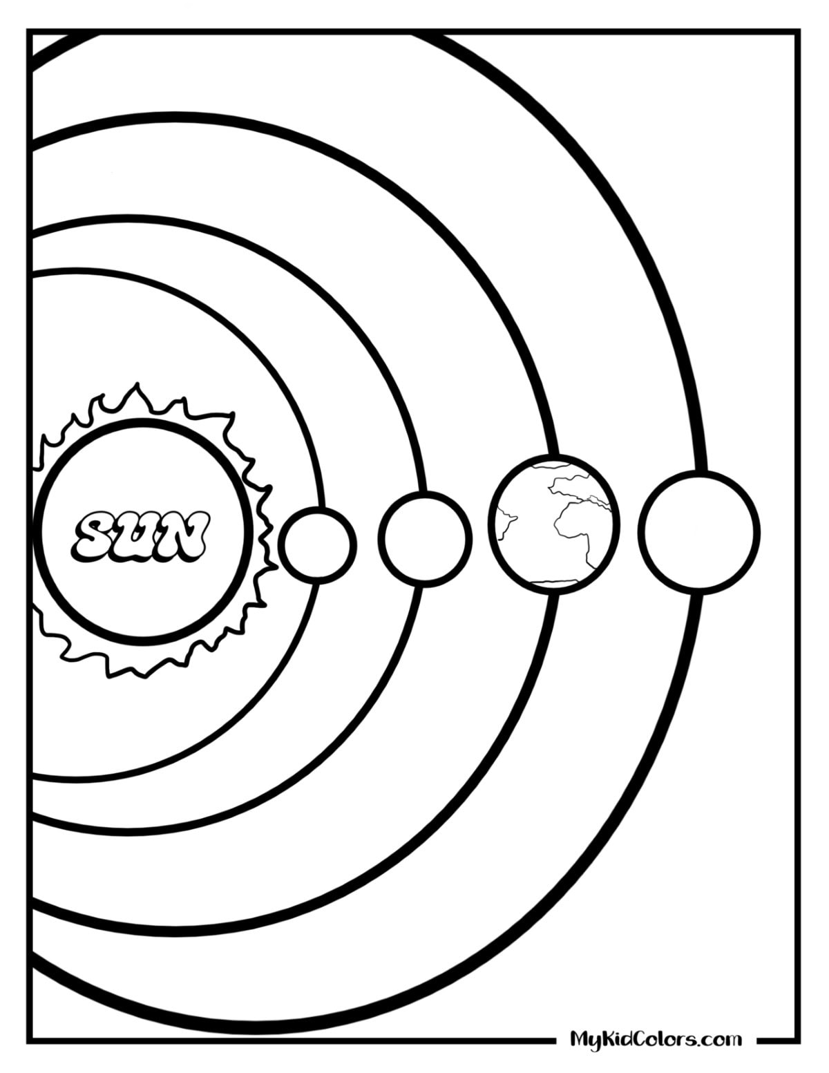 Solar System Coloring Pages – Page # 1