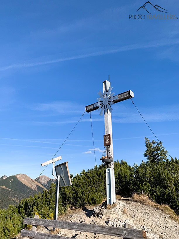 Das Gipfelkreuz auf dem Eckenberg