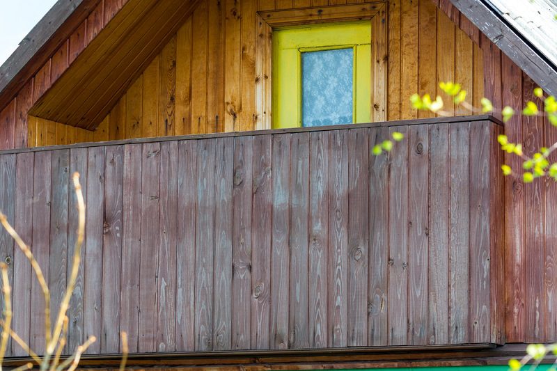 Holzgeländer Balkon