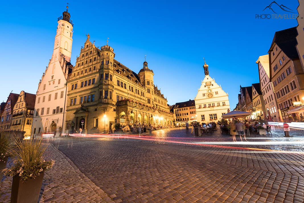 Der Rothenburger Marktplatz am Abend