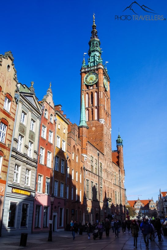 Das Rechtsstädtische Rathaus vom Langen Markt aus, Danzig